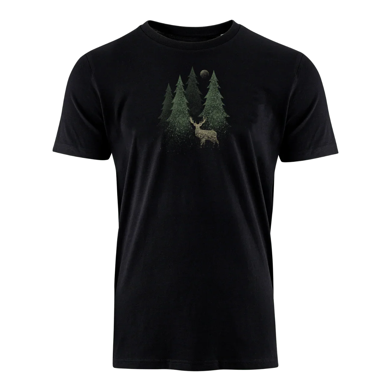 

Hirsch Im Wald Gesprenkelt с графическим принтом, летняя роскошная брендовая хлопковая мужская и женская футболка с коротким рукавом, тренд уличной моды