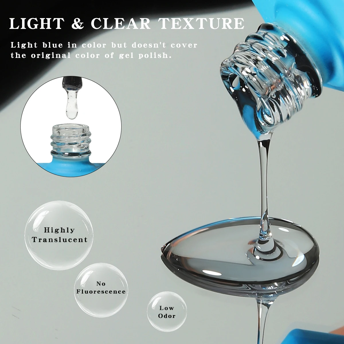 ヴェンディーニ ODM/OEM 無料カスタムプライベートデザイン 新トレンド ブルーダイヤモンド トップコート ジェルネイルポリッシュ 15ml スーパーシャイン ダイヤモンドトップコート