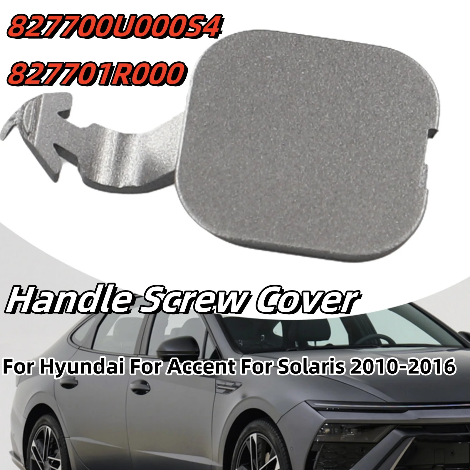 Car Handle Screw Cover Door Inner Handle Armrest Cover 827701R000 827700U000S4 For Hyundai For Accent For Solaris 2010-2016