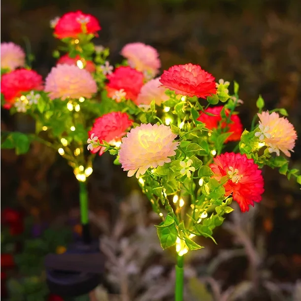 

Solar LED Lights, Snow Lotus Flower Lawn Lamp, Outdoor Waterproof Yard Lights, Garden Courtyard,holiday Wedding Party Decoration