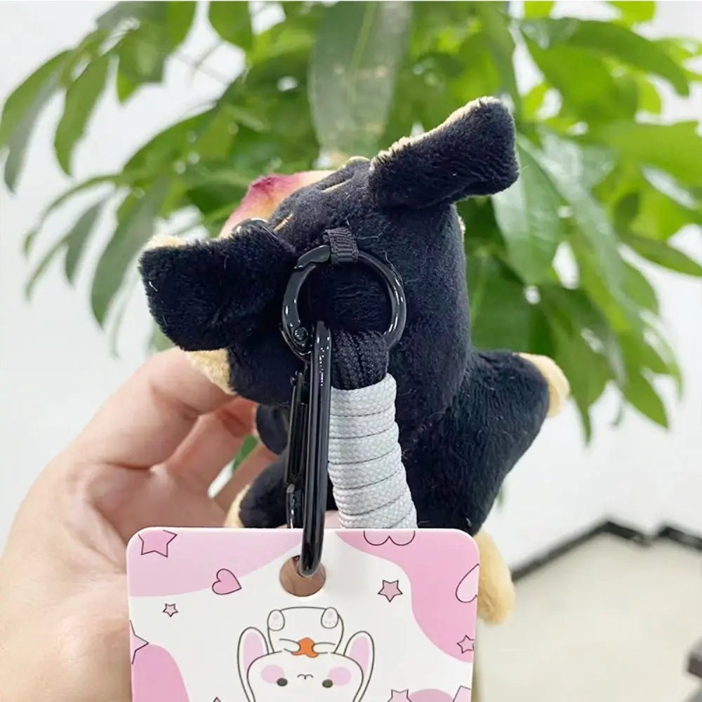 Portachiavi Accessori Portachiavi per bambola di cane ape cartone animato Peluche con grembiule Ciondolo per borsa per cucciolo di ape con cappello Portachiavi per cane ape carino Amico