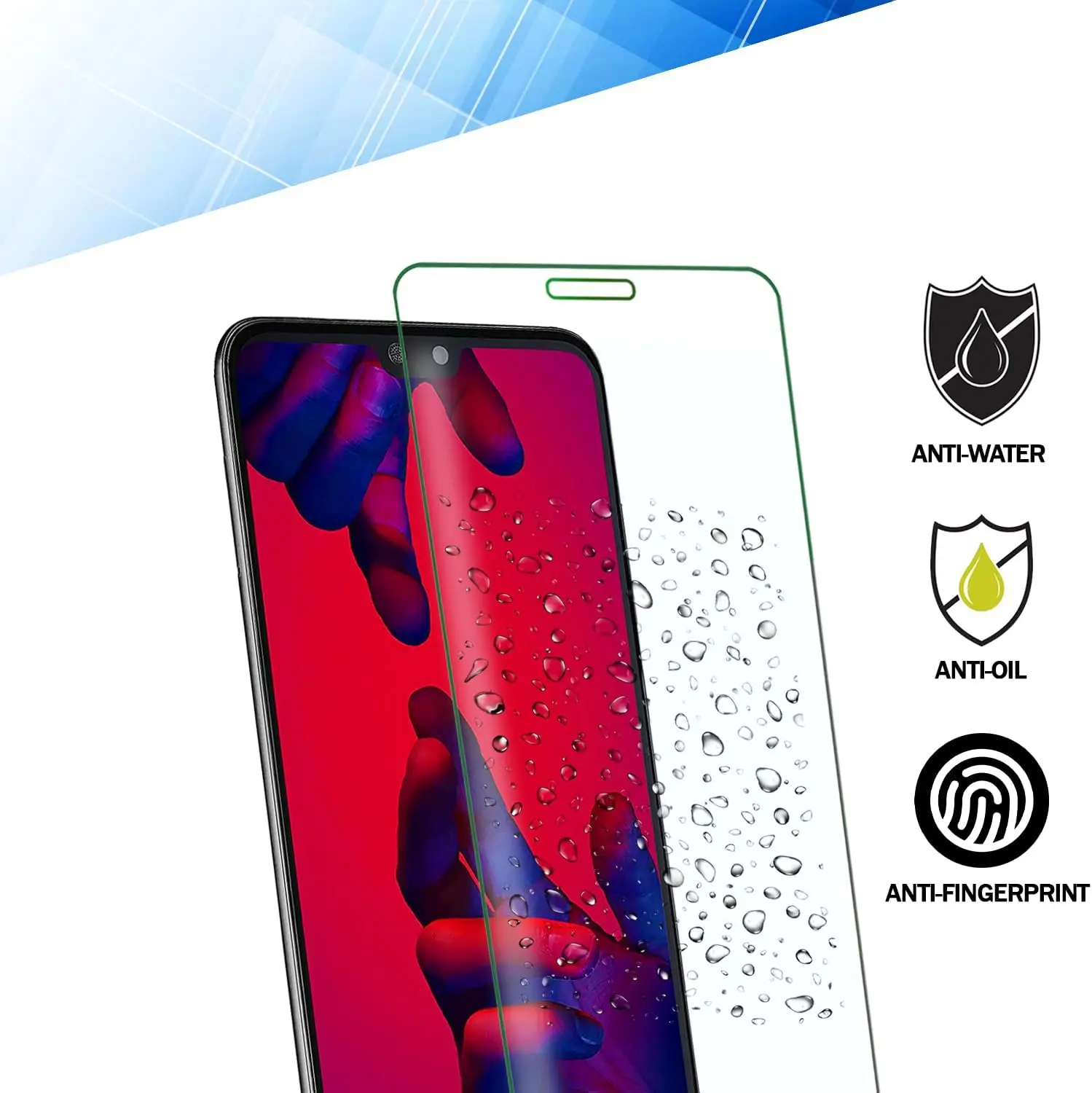 For HuaWei P20 Pro 2/4PCS HD Screen Protector Glass Flim