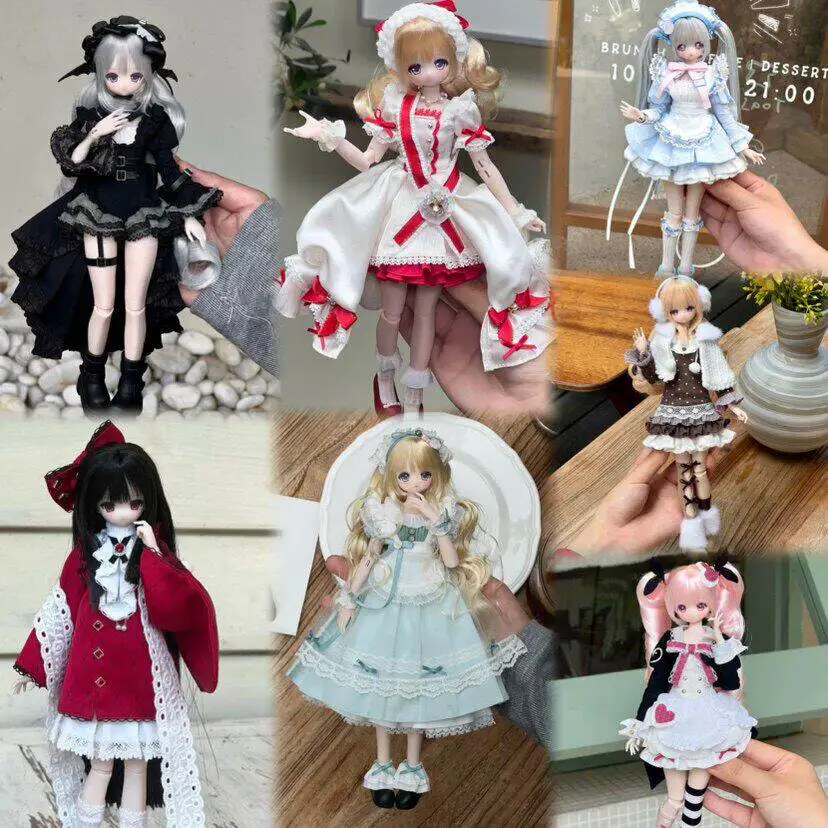New Mystery Box Saturday Girl Weekly Series 1/6 Rooted Hair BJD Blind Box Caixa Caja Dolls Gift Anime Action Toys Gifts view 2