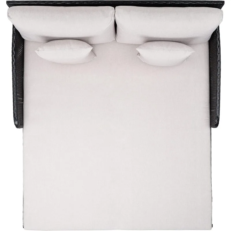 Outdoor Collection PAT7500 Daybed, Black/Light Grey