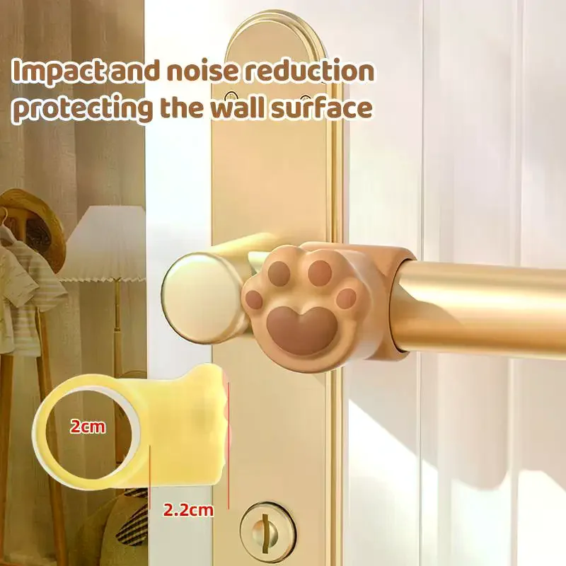 Door Stopper Cartoon Style Silicone Doorstop Anti-damage Wall Protector Protection Mat Anti-collision Pad Door Handle Crash Pad