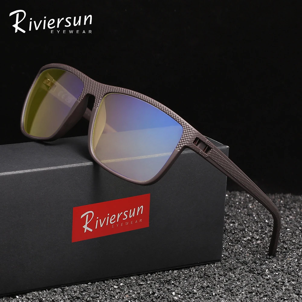 

RIVIERSUN классические очки с защитой от синего луча, очки для мужчин и женщин, компьютерные синие светоблокирующие очки для чтения, модные оптические очки