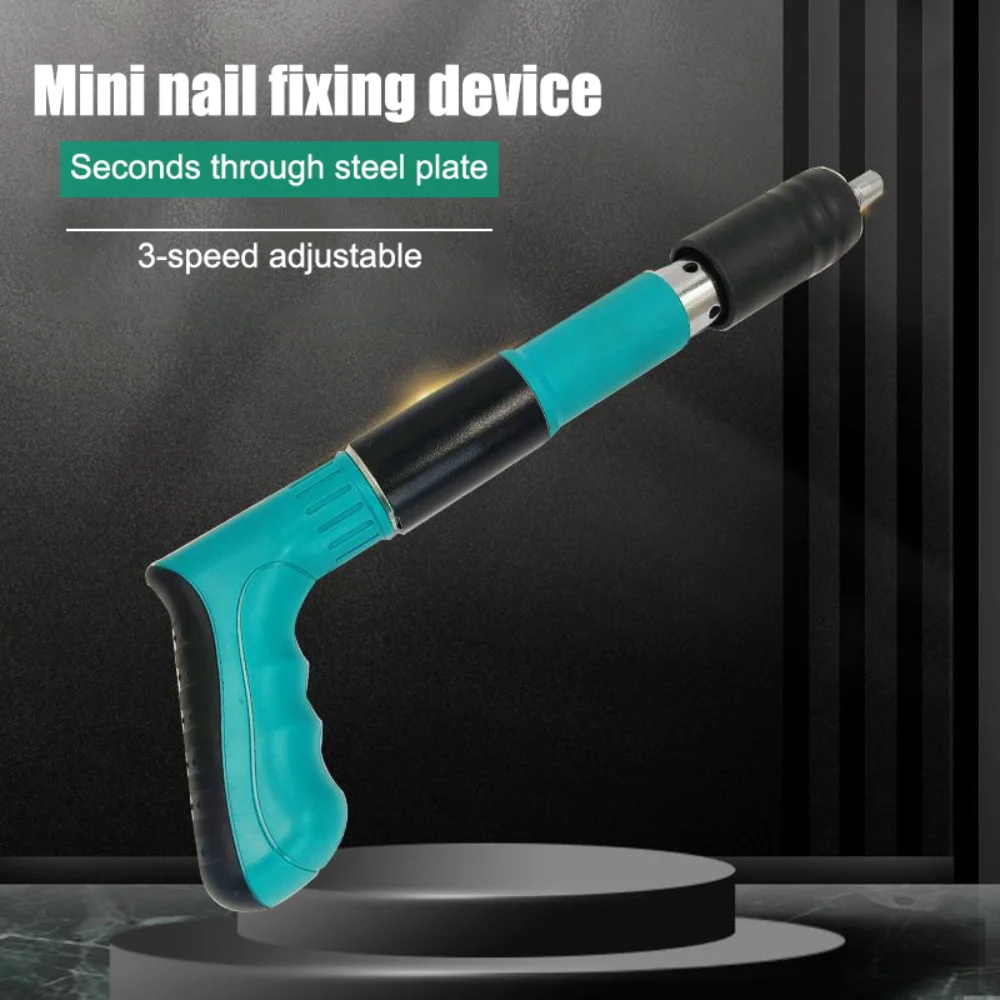 NailsShooting Machine Mini Nail Fixing Device 3-Speed Adjustable Manual Steel Nail Gun Wall Fastening Woodworking Riveting Tools