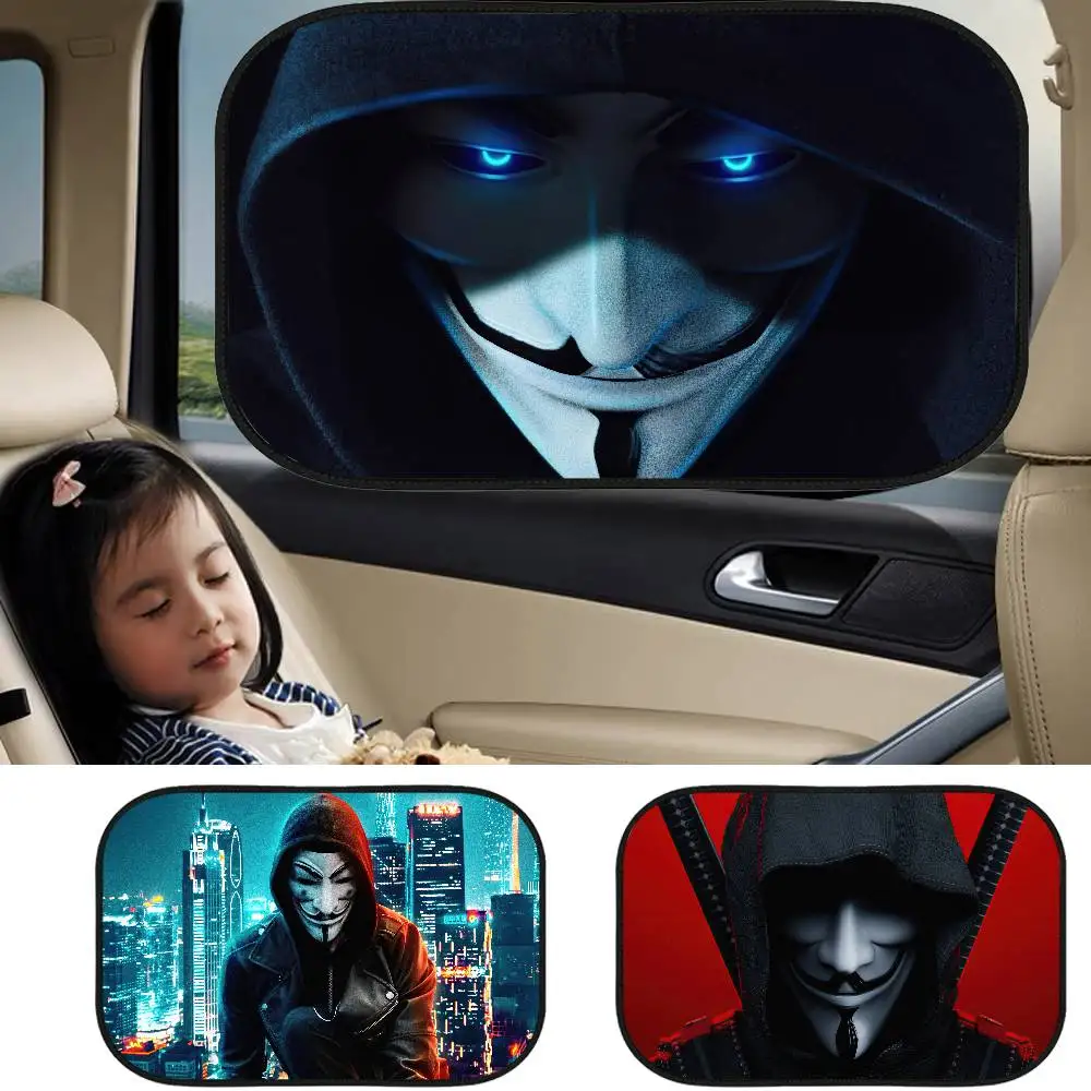 

A-Anonymous Classic Films Side Window Sun Shade For Car Electrostatic Curtains Anti-Glare Car Sun Protection Cover 99.9% UVR