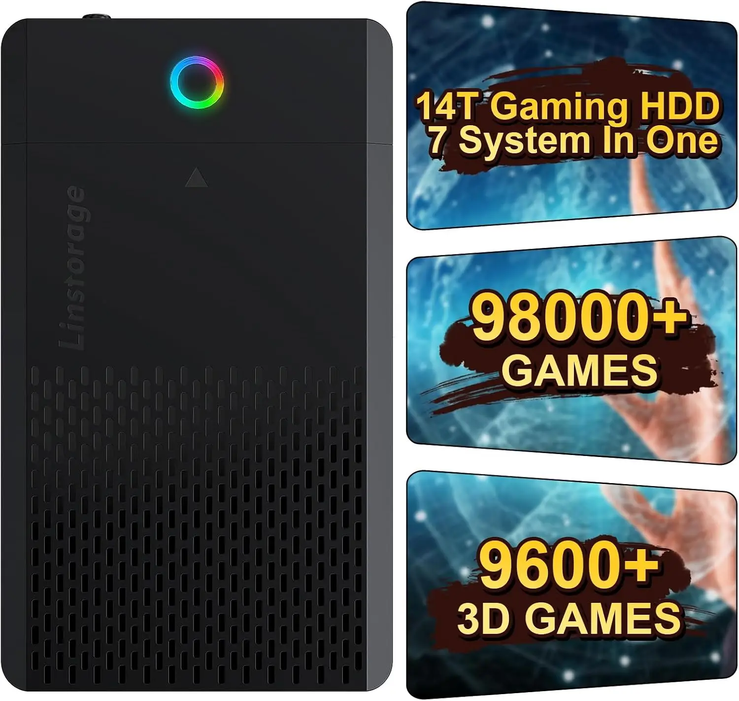 14TB Retro Gaming Hard Drive with 98000 Games