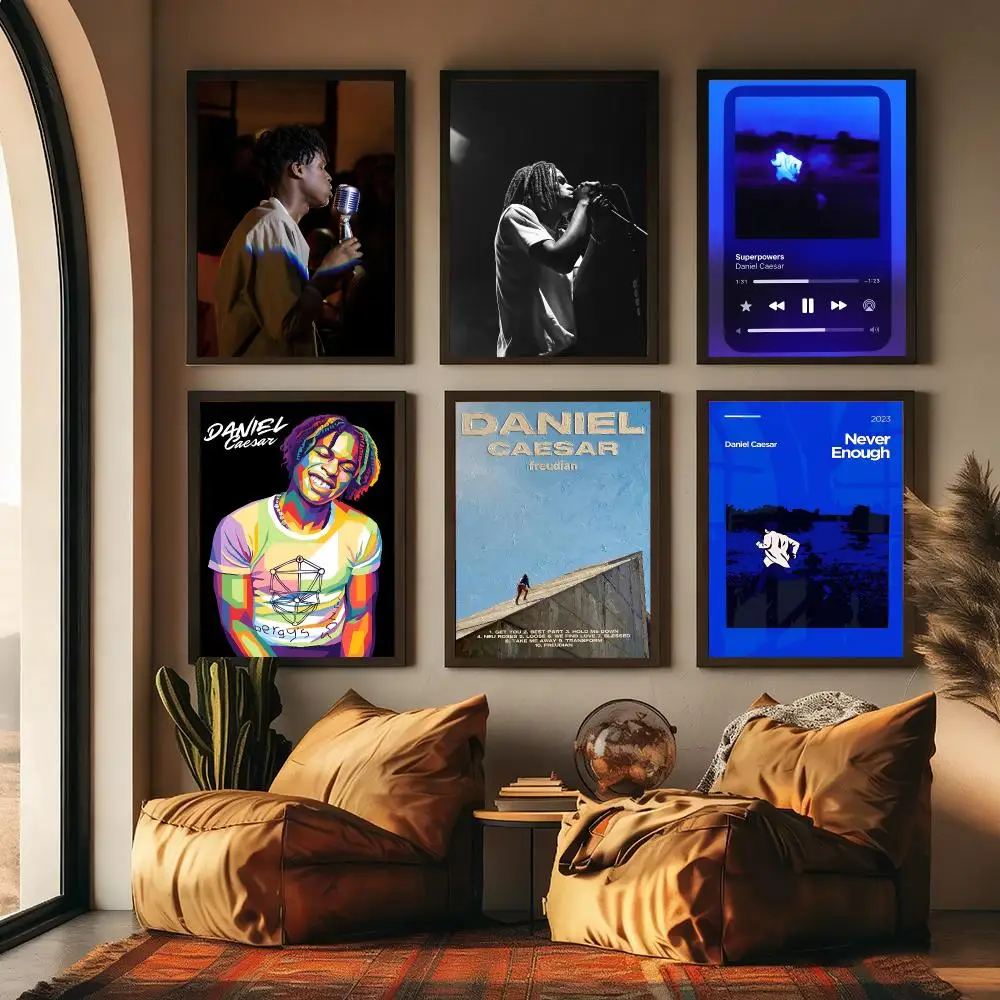 Singer D-Daniel C-Caesar Music Painting Calligraphy Canvas Poster Hallway Bedroom Living Room Home bar Decoration interior Wall