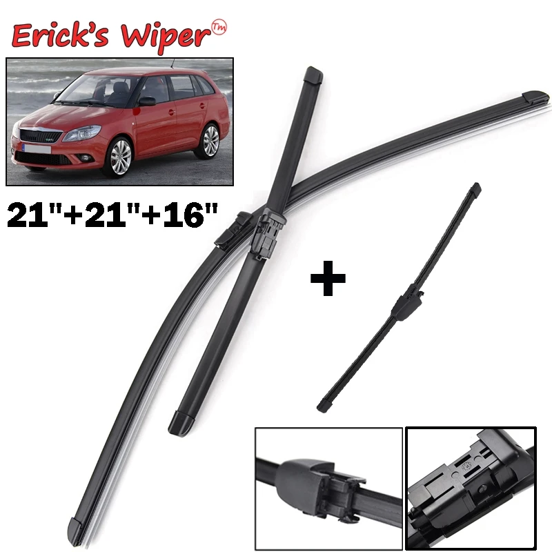 

Набор стеклоочистителей Erick's для Skoda Fabia 5J Estate Combi 2006-2013, 21 + 21 + 16 дюймов