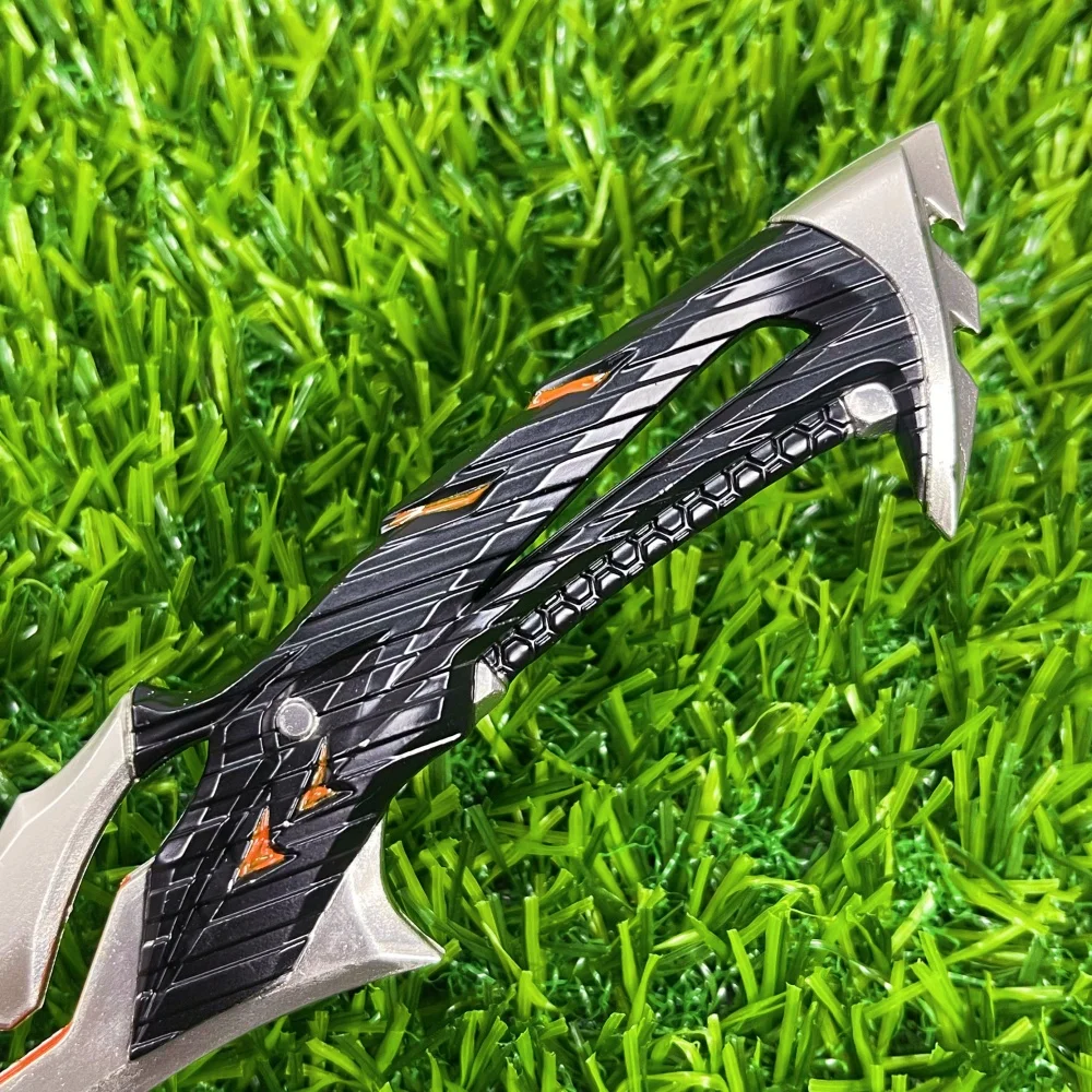 7.1inch Valorant Katana Blackwave Blade Anime Metal Sword Ninja Knife Cosplay Prop Real Size Japanese Katana Samurai Sword Toy