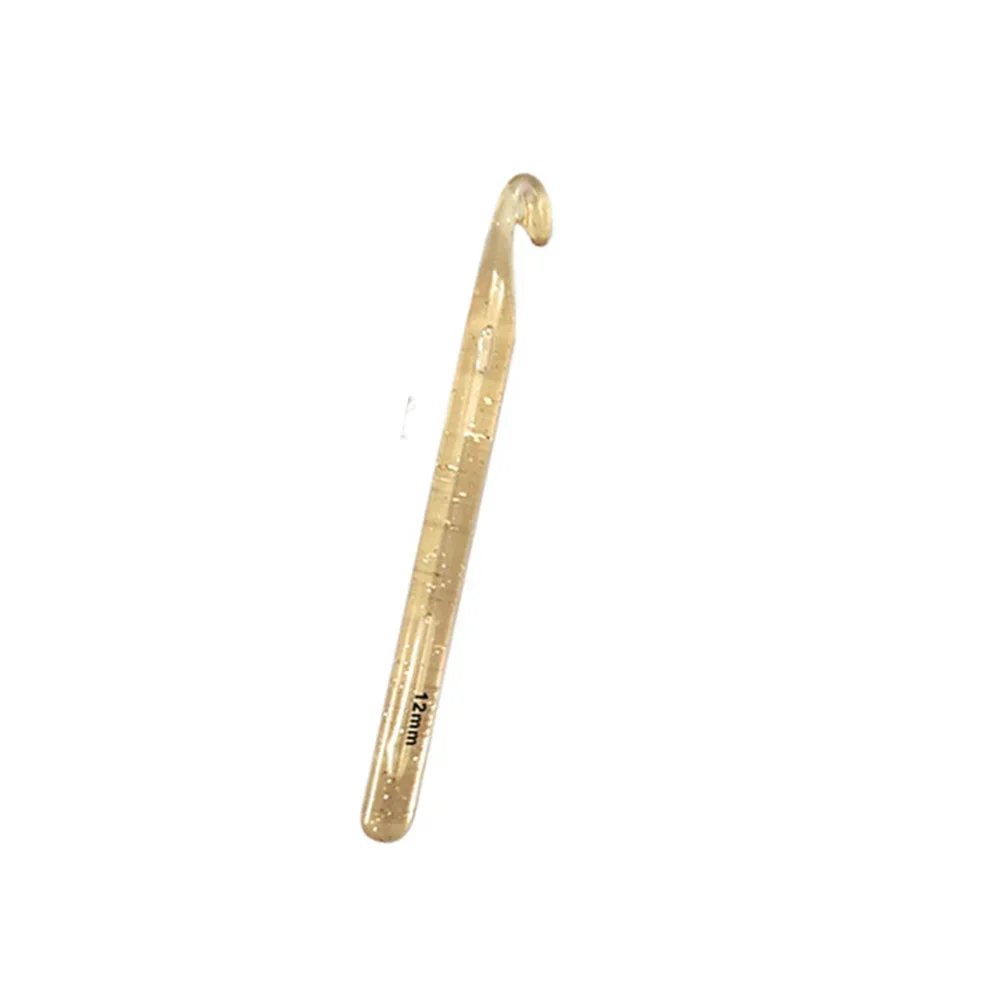DIY Sewing Tools Crochet Hook Large Size Transparen 15MM*170MM 18MM*170MM 20MM*170MM Amber Knitting Needles Set