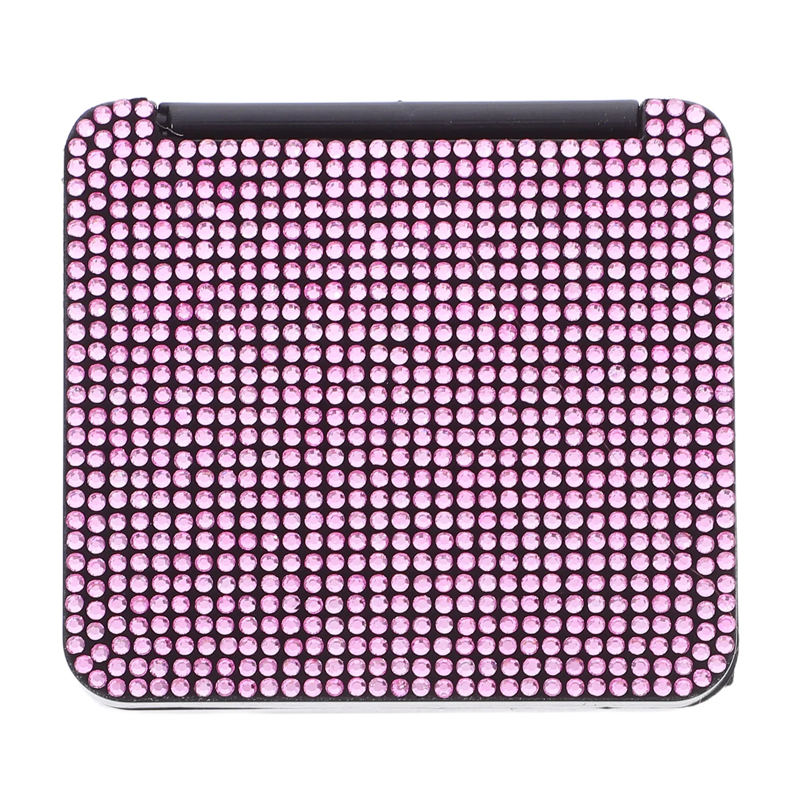

Bling Mini Folding Makeup Mirror Stylish Portable Clear Magnifying Rhinestone Handheld Mirror for Purse Travel Office