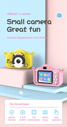 X7s Children Camera Waterproof 1080P HD Camera Video Toys 2 Inch Color Display Outdoor Camera SLR Camera Kid Toy+TF Memory Card