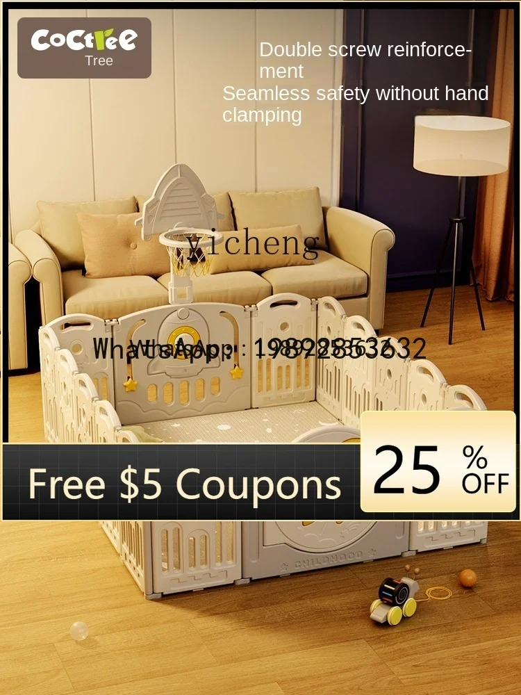 

WL Baby Safety Fence Multi-Functional Protective Grating Indoor Floor Home Climbing Pad Foldable Game Park