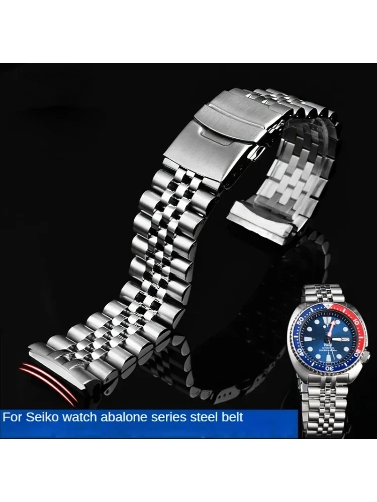 Stainless Steel Watch Strap for Seiko Abalone Turtle Srpa21 Srp777 Srpc25 Srp773 Comfortable to Wear Watchband 22mm Wrist Strap