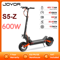 【Brand+】JOYOR S5-Z Electric Scooter 600W 48V 13AH 10 Inch Folding Off-road Sport Electric Scooters 30-45km Range JOYOR S