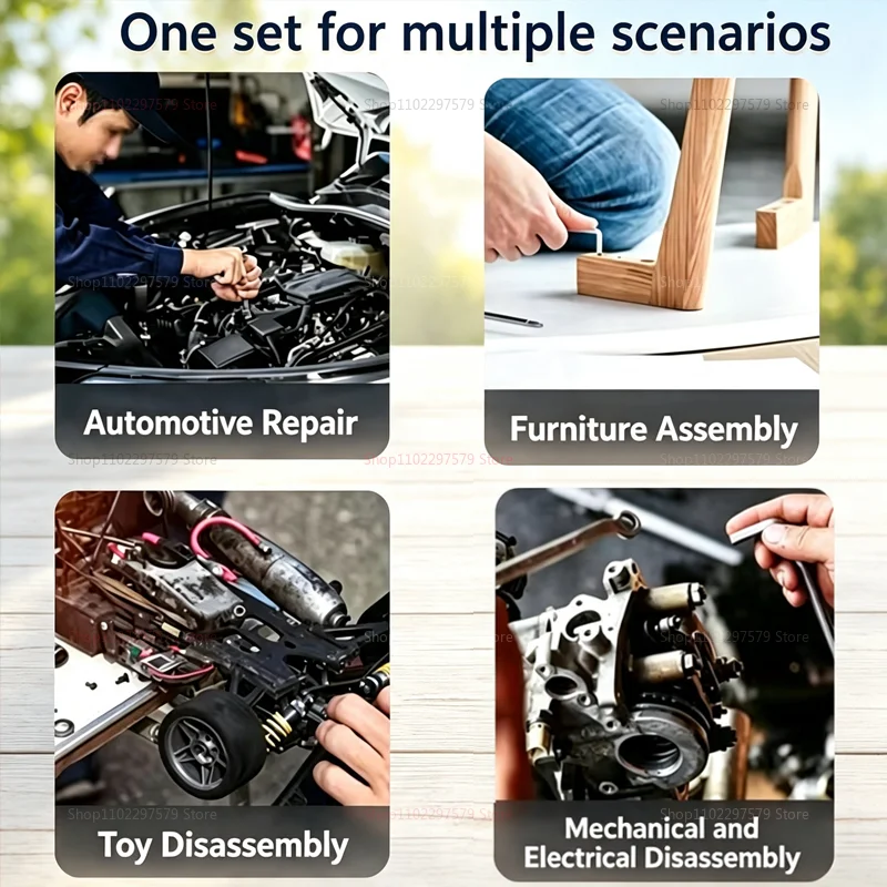 9個入りL型両頭ドライバーセット、六角レンチ、トルクスレンチ - Car Accessories Workshop のレビューと価格