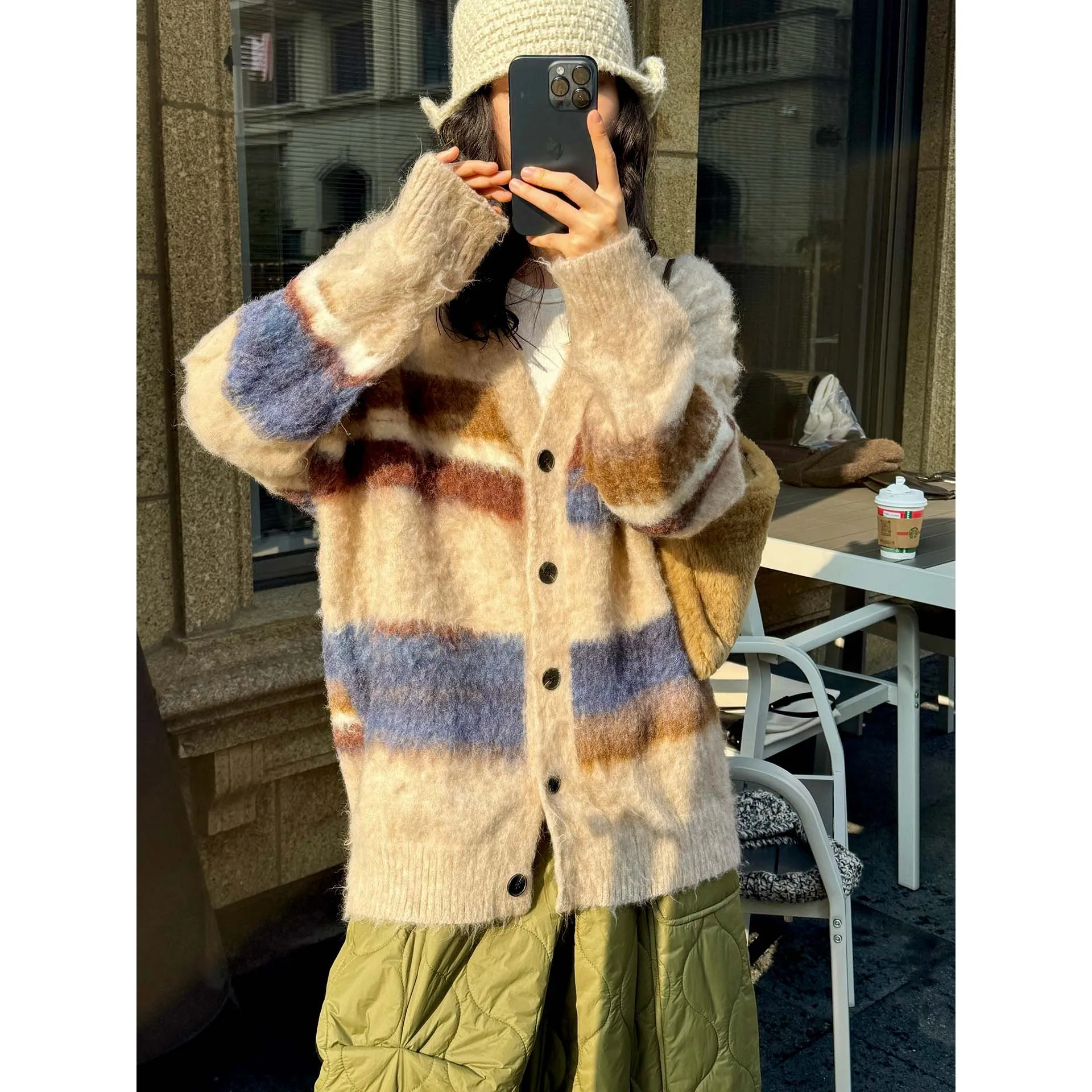 Women Thick Warm Knitted Sweater V-Neck Long Sleeve Pullovers Clothes Tops For Women Sweater Pull Femme