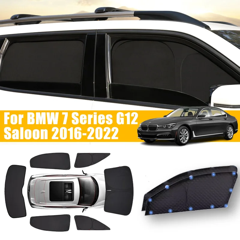 

Anti-UV Car Window Foldable Sunshade For BMW 7 Series G12 LWB Saloon 2016-2022 2017 Car Sun Sunscreen Full Covers Accessories