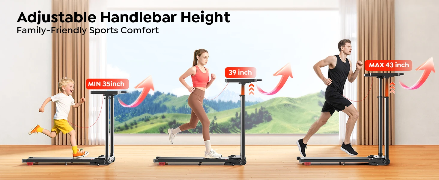 Toputure Elektrisches Klappbares Laufband für Zuhause mit Steigung 12 km/h Smart App-Steuerung LED-Display Geh- und Laufpad für Heim und Büro – Detail 22