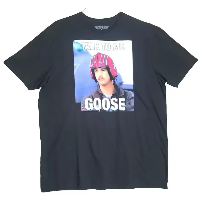 Top Gun “Talk To Me Goose” Size XL Men's Tshirt Tee 100 % Cotton Black