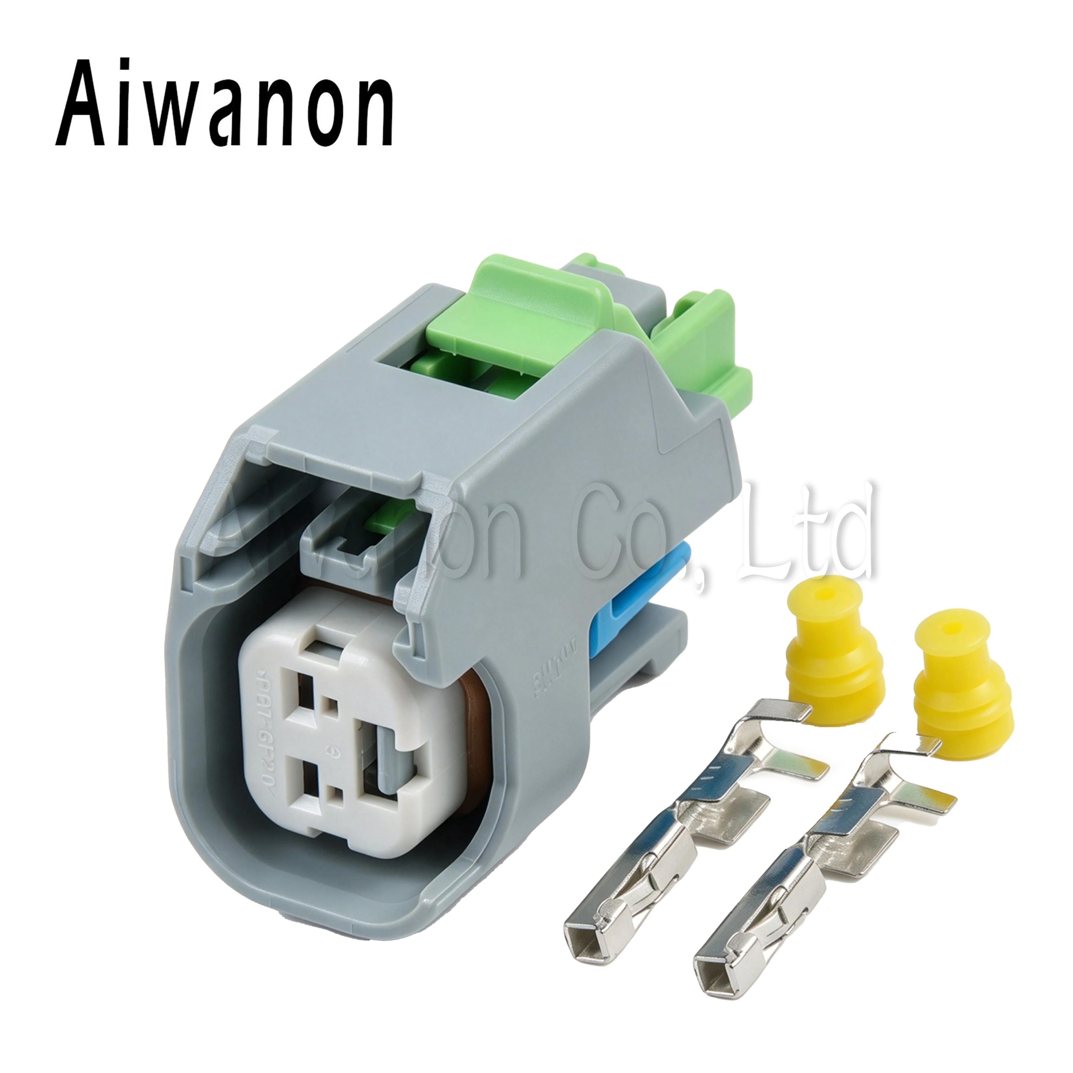 1 Set 2 Pin Auto EV6 Fuel Injector Waterproof Female Wire Harness Connector Plug With 15423278 15419715