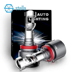 Stella 2x H7 H11 LHD / RHD Lampu Depan LED Proyektor Lensa Mini 9005/9006 Bohlam Canbus STG Balok Rendah Otomatis untuk Mobil / Motor 12v 80W 10000LM 12 proyektor mini penjualan terbaik h7 - №