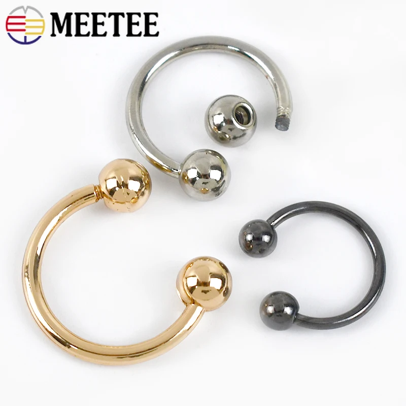 

5/10Pcs 15-60mm Metal U-shaped Buckle for Shirt Collar Connect Buckles Skirt Dress Adjust Double-headed Screw Clasp Accessories