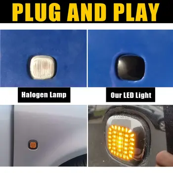 適用於Skoda晶銳/明銳 MK1/MK2、Audi A3/A4 B5/A8 和西雅特的 LED 動態側標誌燈轉向信號流水式轉向燈 8 最佳銷售 奧迪A4 B5改裝 - №2