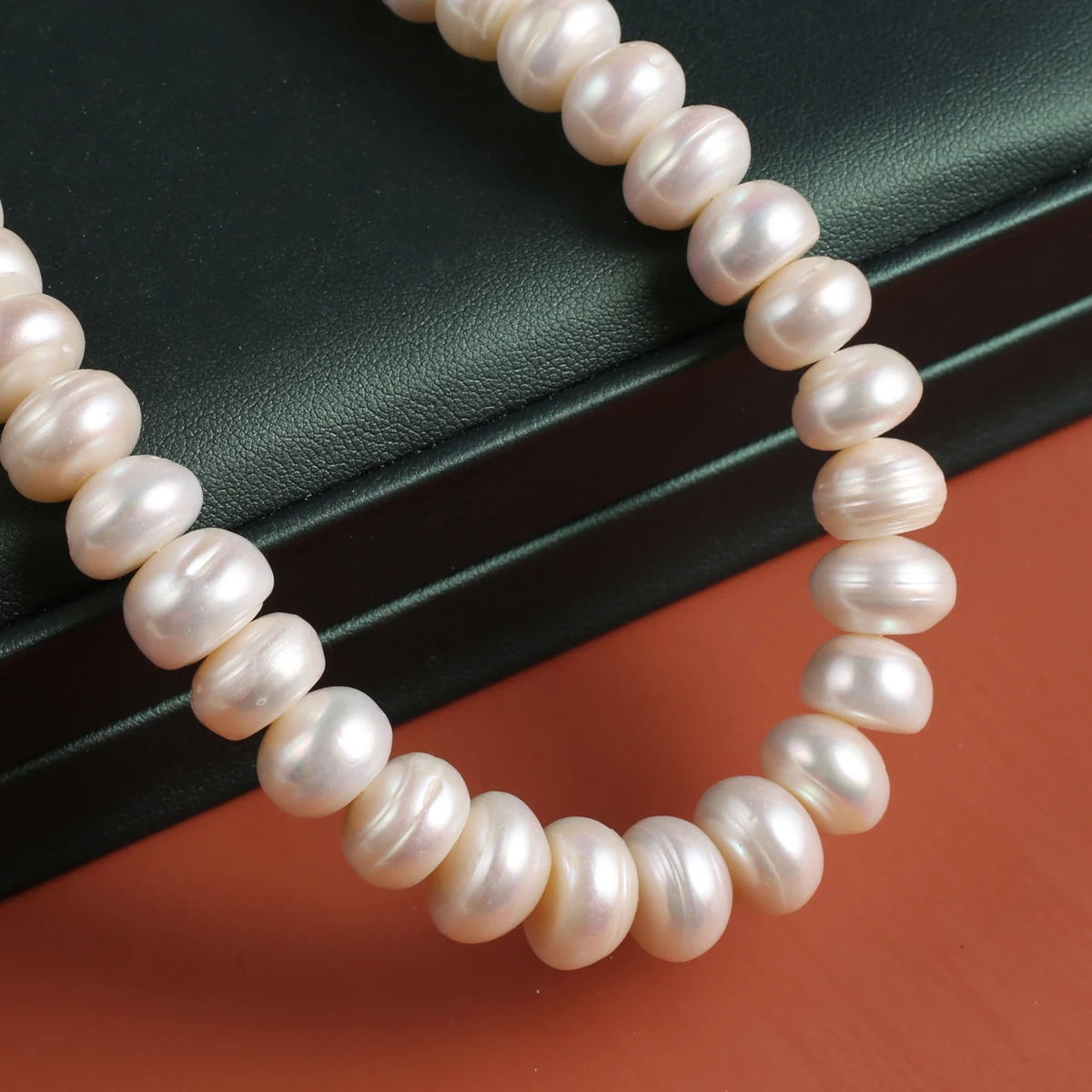 13-14mm Natural Freshwater Large Flat Piece Pearl Bead Shape Elegant Luster Full Strand DIY Accessories Bracelet Necklace Making
