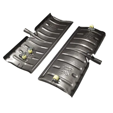 바퀴 달린 눈 삽, 이중 도르래 눈 삽, 곡물 회전 건조 삽, 70cm 길이, 28cm 높이, 다기능 대형 삽