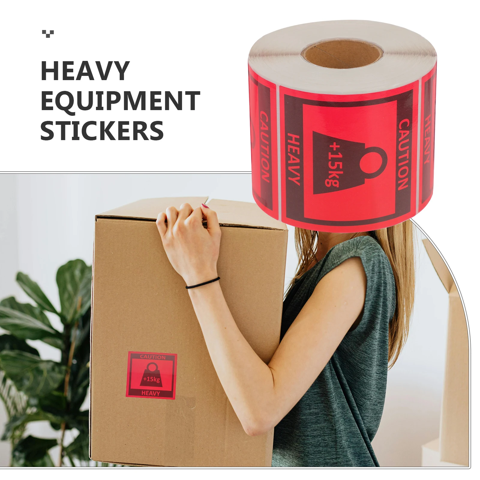 

1pcs Heavy Warning Labels 80x80mm Team Lift Stickers Shipping Packaging Business Accessories Moving Labels Folder Tags