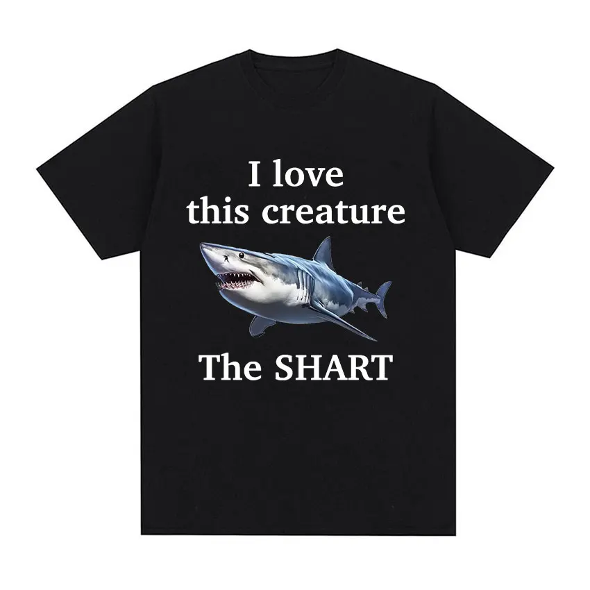 Funny Fish Diagram Meme Graphic T Shirt Men Women Retro High Quality Fashion T-shirts Tops Casual 100% Cotton Oversized T-shirt image 4