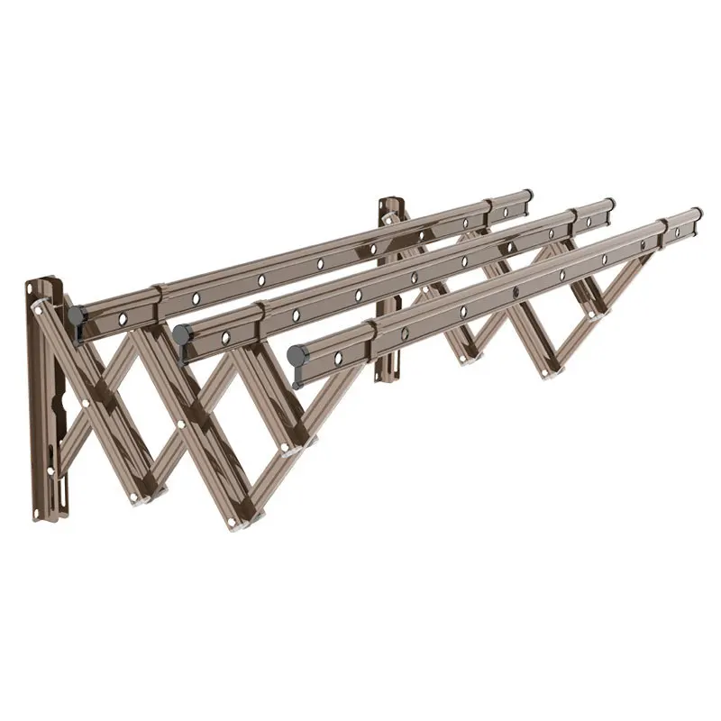 Folding drying rack Outdoor telescopic aluminum alloy drying rack Push-pull drying rack outside the window