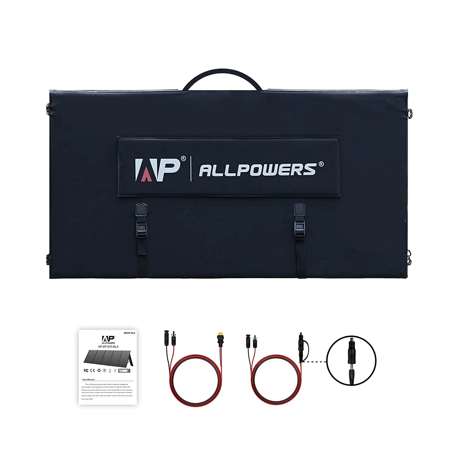 Imagem -06 - Allpowers-carregador Solar Portátil Impermeável Painel Solar Dobrável para Acampar rv Telhado de Jardim 400w 200w 140w 100w 60w