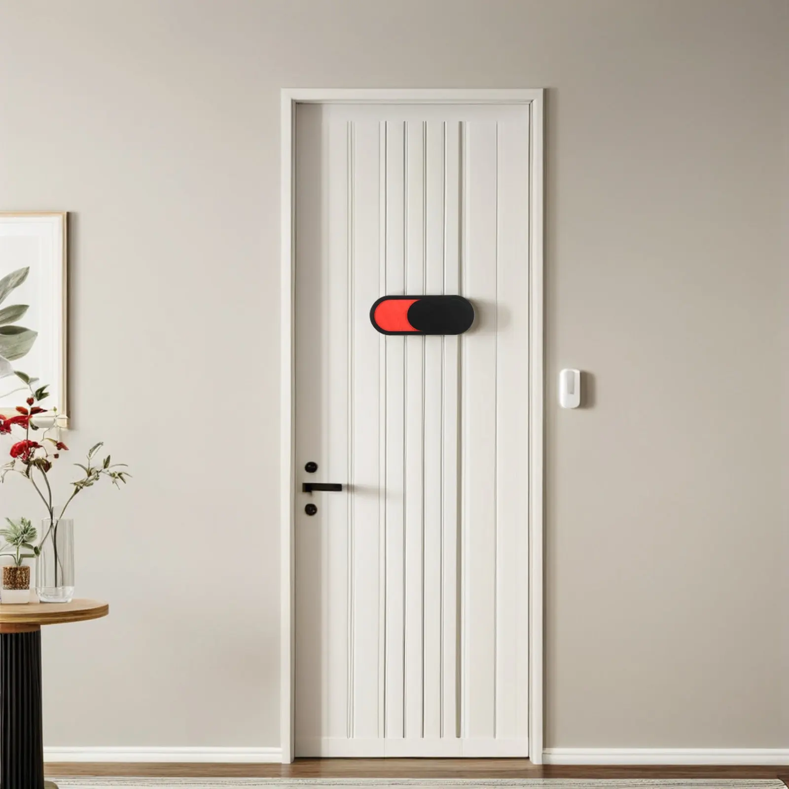 Acrylic Office Blank Sliding Door Signboard Door Privacy Sign Indicator Vacant Occupied Business Bathroom Restroom