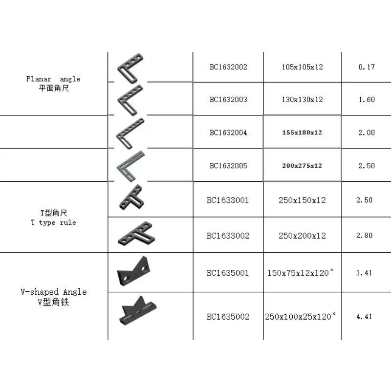 Customized Positioning Angles Ruler for D16 3d Welding Fixture Table  Hole Device Locating Angle
