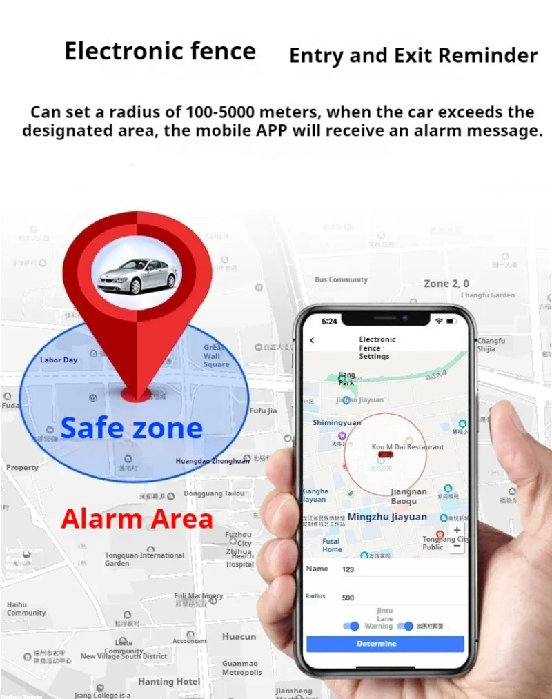 Localizzatore GPS per auto Localizzatore di localizzazione antifurto in tempo reale per veicoli per auto e localizzatore di prevenzione delle perdite Localizzatore di posizionamento per auto
