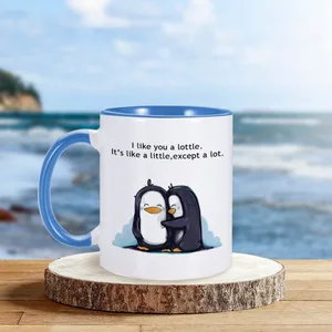 Kupa seramik blog için karı koca hediye sevimli drinkware, kahve, çay, süt, bir doğum günü, 11 oz Penguen için en iyi 10 satış, tabiri caizse ve 6 numara
