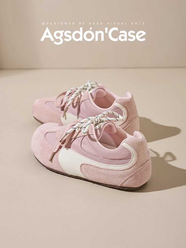 agsdon-pink-thi-bot-puff-casual-oes-women's-2026-spring-new-sle-ballet-sle-dequn-oes-leisure-comfortable-footwear