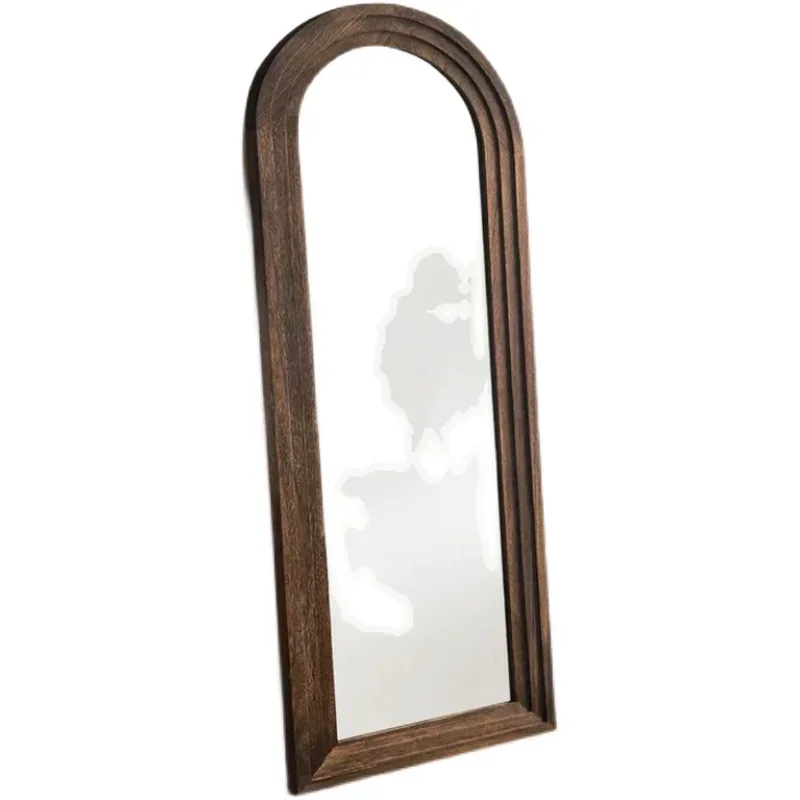 Vloer Vintage Spiegel Full Body Woonkamer Hout Meisjes Make-up Rechthoek Spiegel Slaapkamer Grote Espejos Kamerdecoratie Esthetisch
