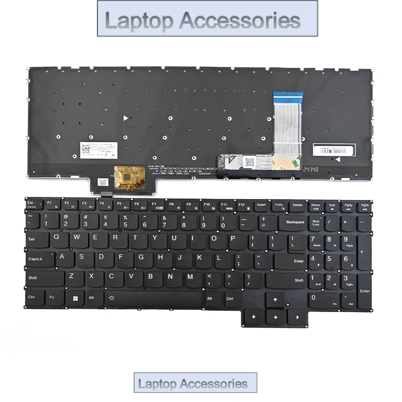 

FNew For Lenovo Legion 5i Gen 9 16IRX9 Legion 5 16IRX9 Y7000P IRX9 2024 Laptop Keyboard US RGB Backlit