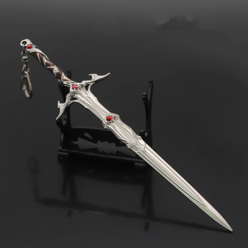 

Hot Baldur's Gate 3 Sword Keychain Metal Katanas Sword of Justice Weapon Model Cold Weapon Game Peripheral Gift Toy for Boy