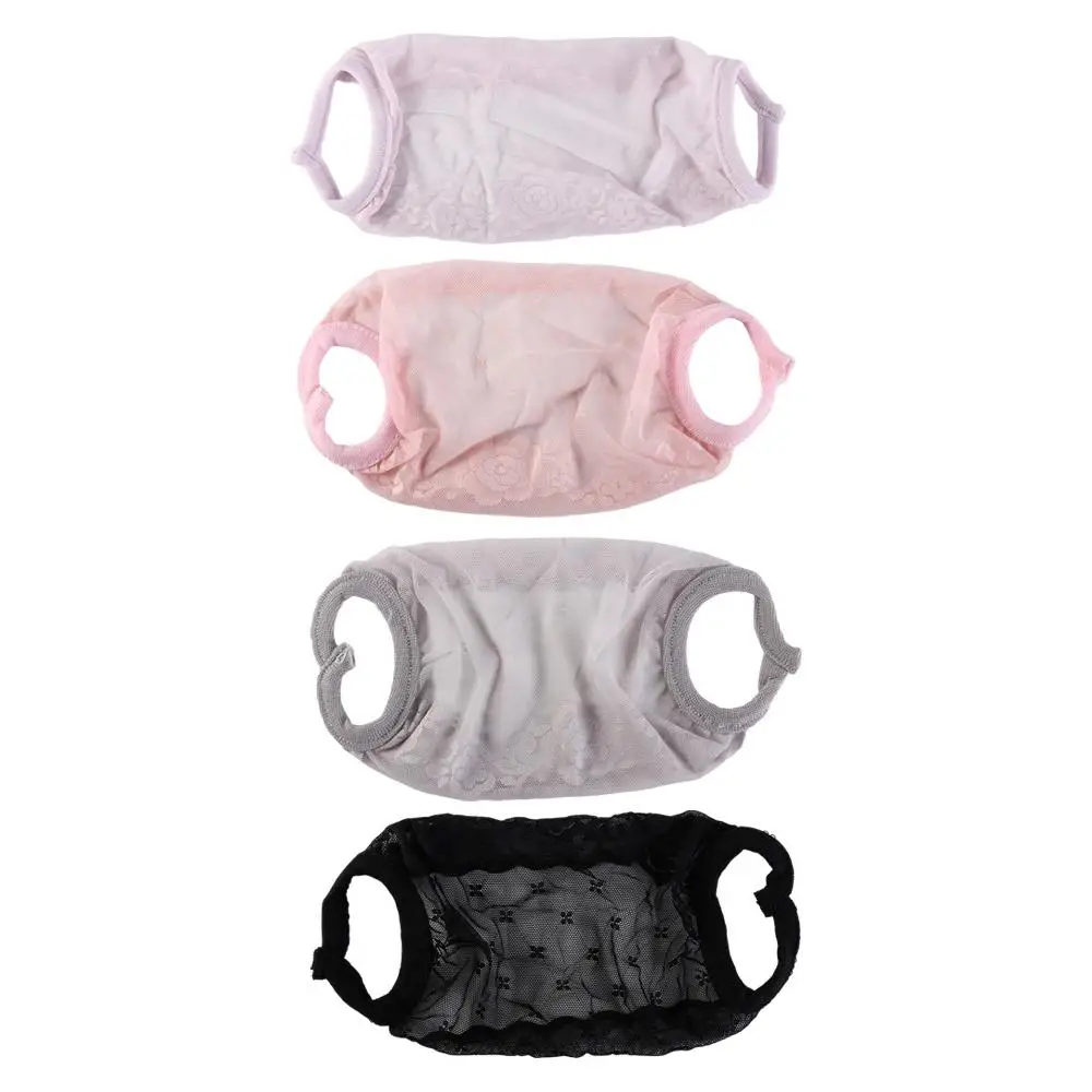 Elastic Fashion UV Protection Mask For Women Solid Color Outdoor Hanging Ear Lace Mask Sunscreen Mask Face Shield Face Cover