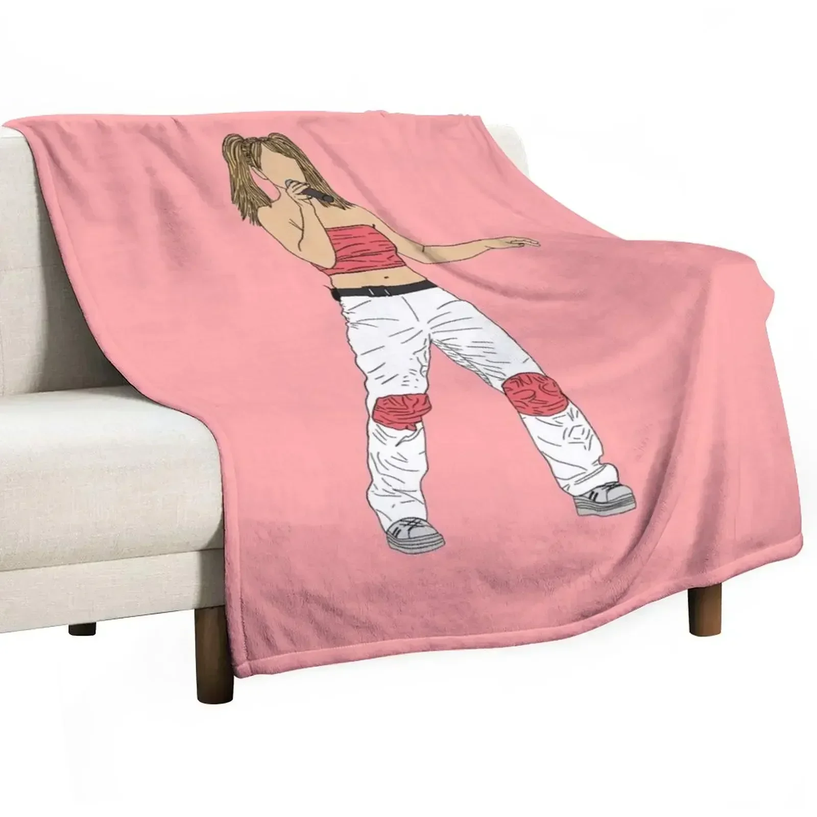 Britany Spears concert Throw Blanket Furrys halloween Blankets