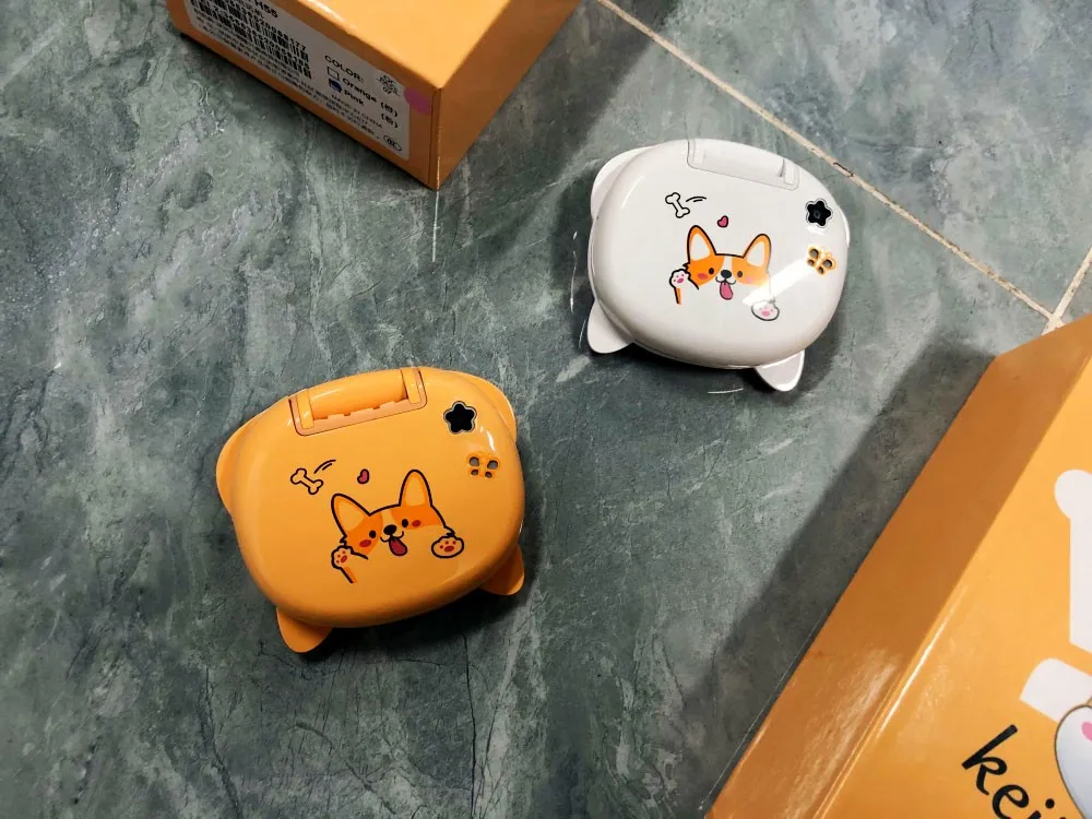 Cute Mini Koki Mobile Phone Flip Cartoon Kids Children Dual Sim 2G GSM Keyboard Botton MP3 Player Unlocked New Cellphone