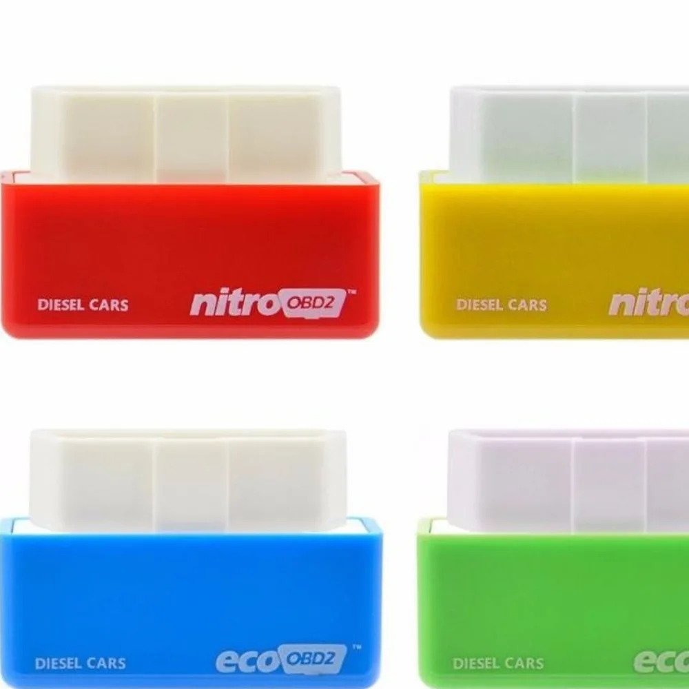 4 Colors Nitro OBD2 EcoOBD2 15% Fuel Save More Power ECU Chip Tuning Box Plug & Driver NitroOBD2 Eco OBD2 For Benzine Diesel Car