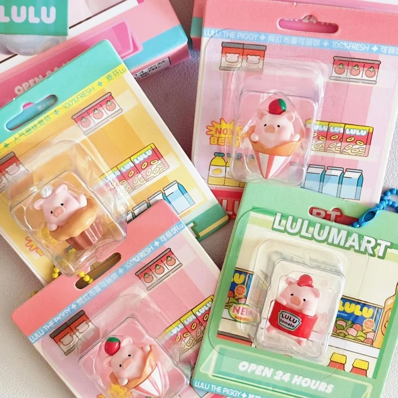 

Подлинная аниме-свинка Lulu Piggy Lulu Mini Convenience Store Series слепая коробка Kawaii Lulu подвесная карта подарок на день рождения и Рождество игрушка